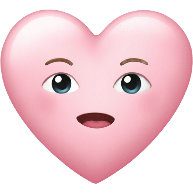 Light pink heart emoji