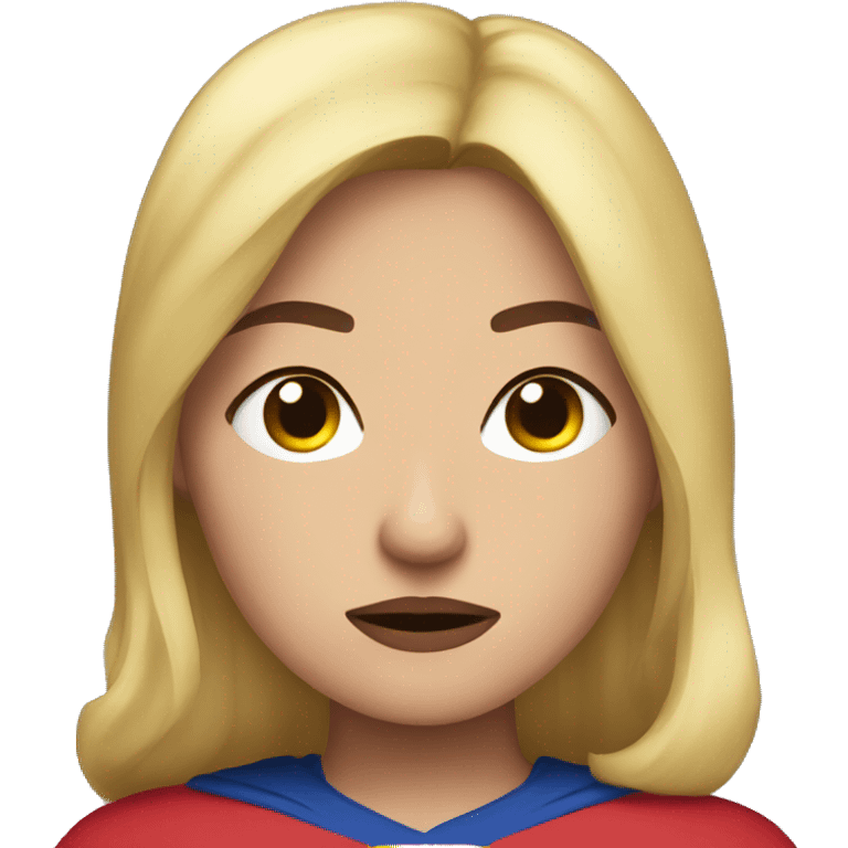 tired supergirl emoji