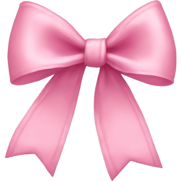 a delicate pink bow emoji