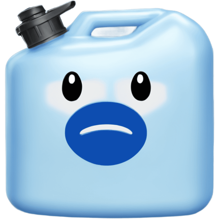 Blue plastic Jerry can emoji