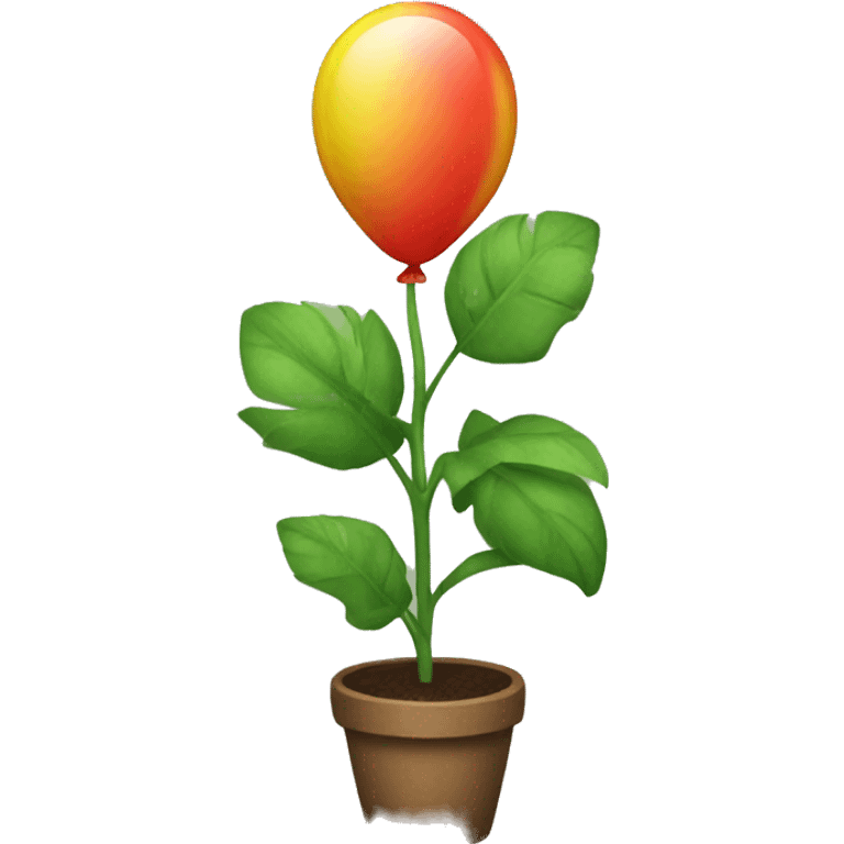 make a baloon plant emoji emoji