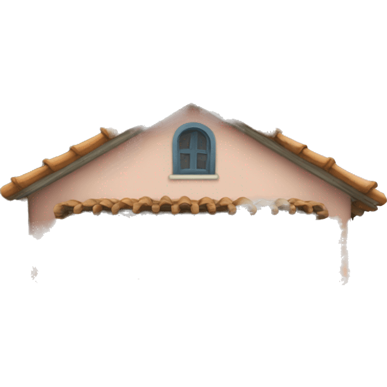 Casa con un soffio di vento emoji