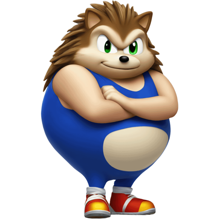 Fat sonic the hedgehog  emoji