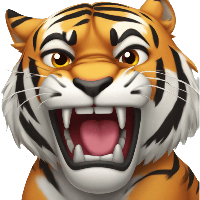 Angry tiger emoji