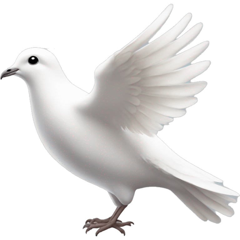 a dove with golden feathers and wearing a crown emoji