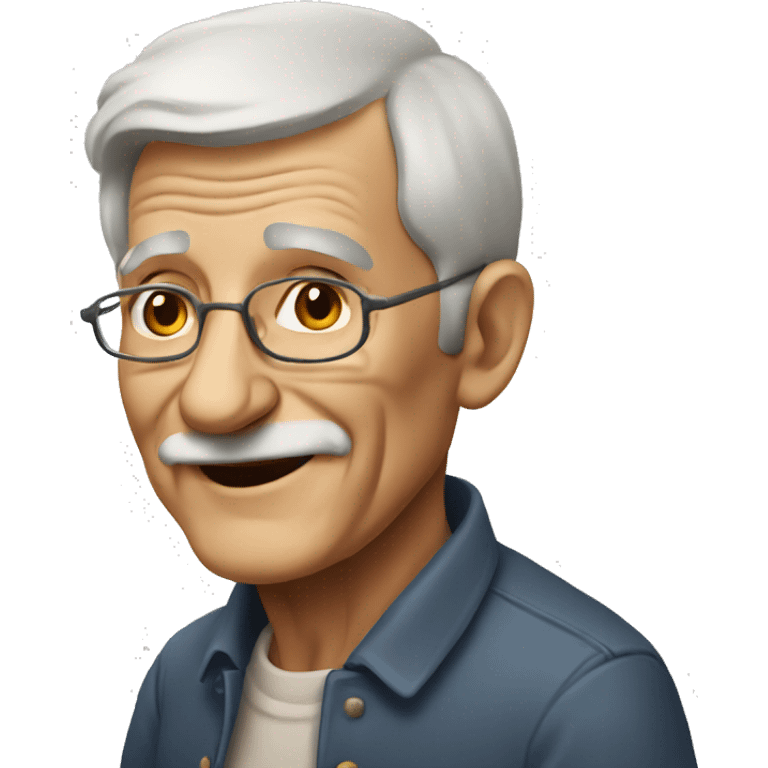 Elderly old artist  emoji