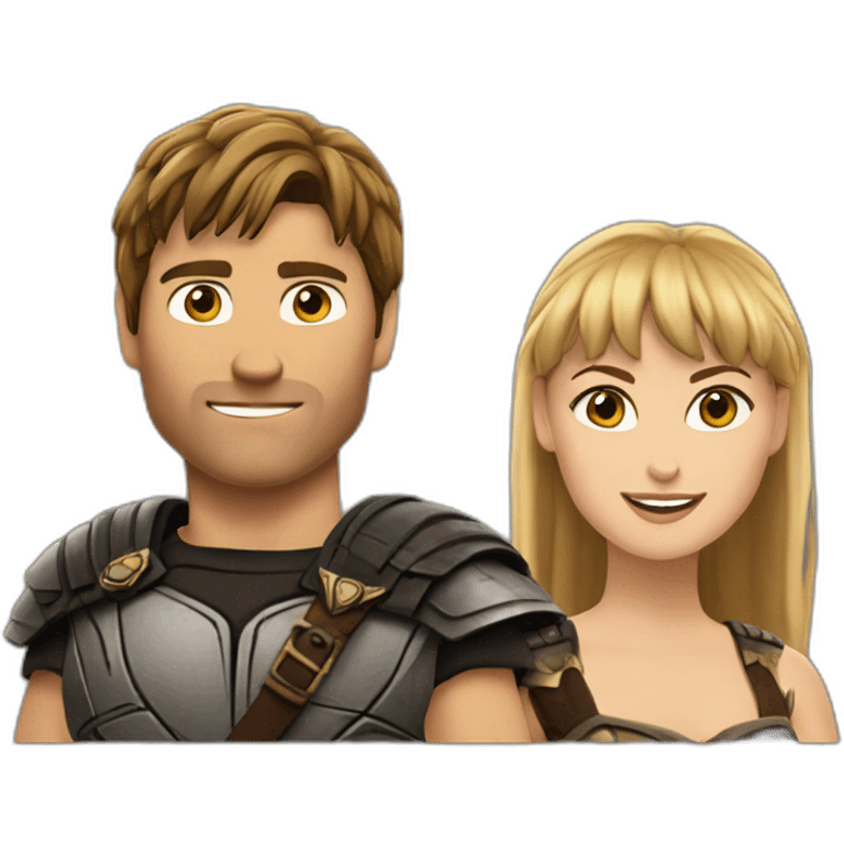 Xena with Sam Carter emoji