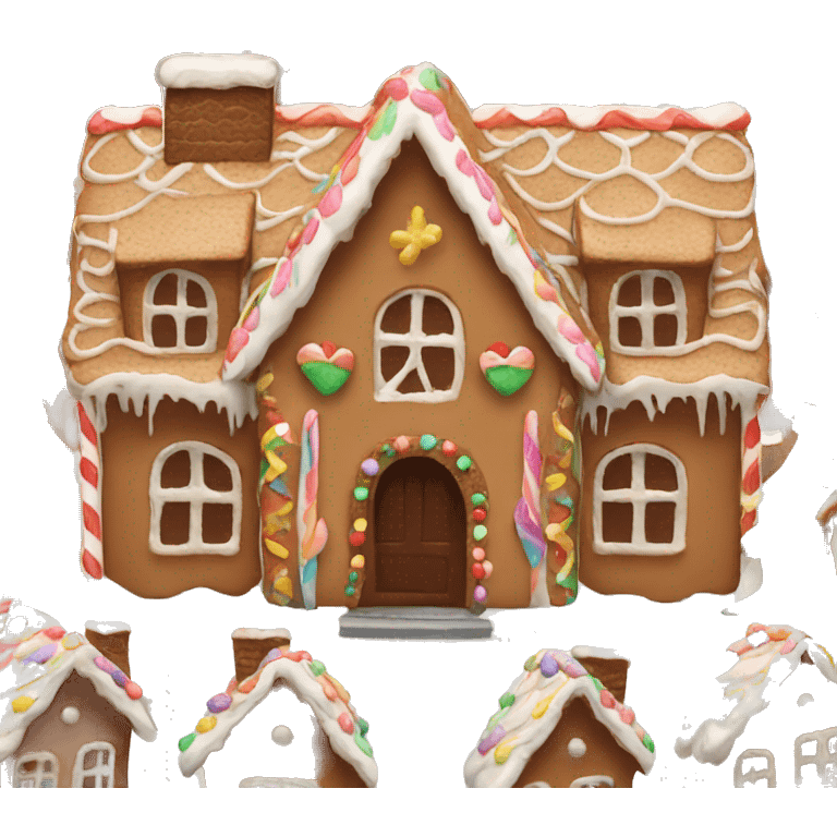 Aesthetic gingerbread house  emoji