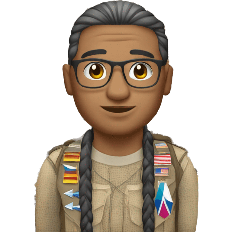 native american gay disabled veteran man emoji