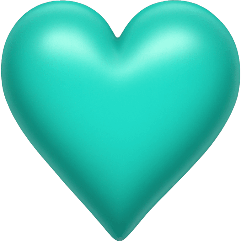 Turquoise heart emoji