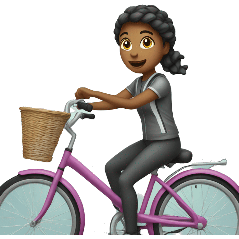 girl on a bike  emoji