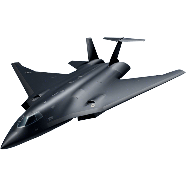 Military Bomber - B-2 Spirit - Northrop Grumman (Model Year: 2021) (Iconic colour: Stealth black) emoji