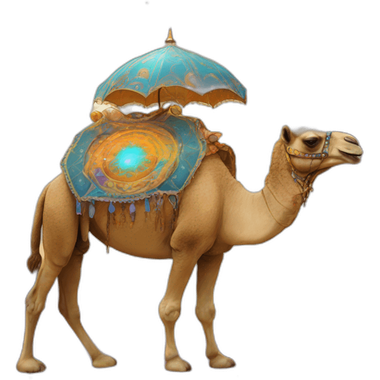 astral cosmic camel psychedelic emoji