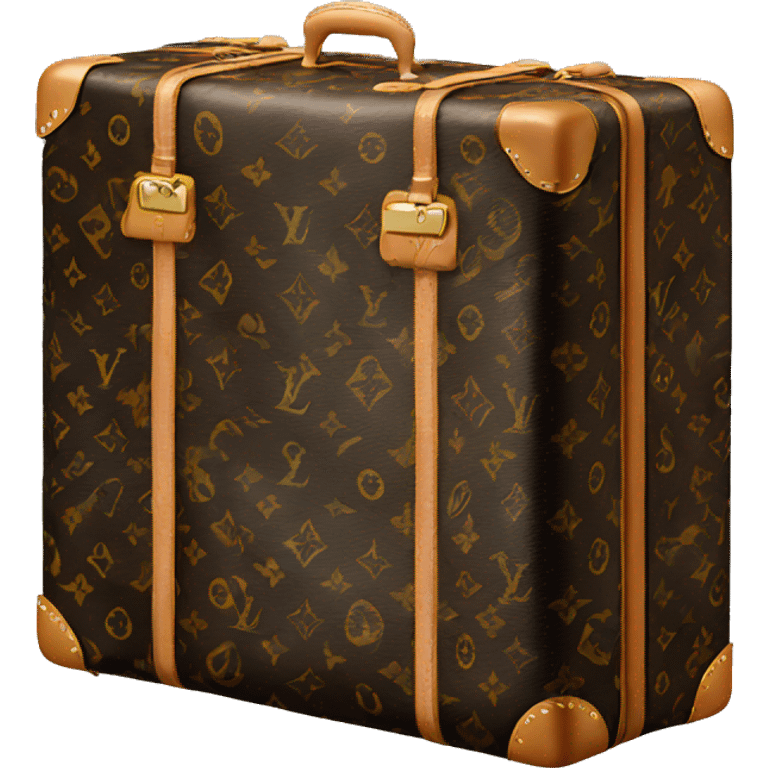 Black Louis Vuitton  luggage emoji