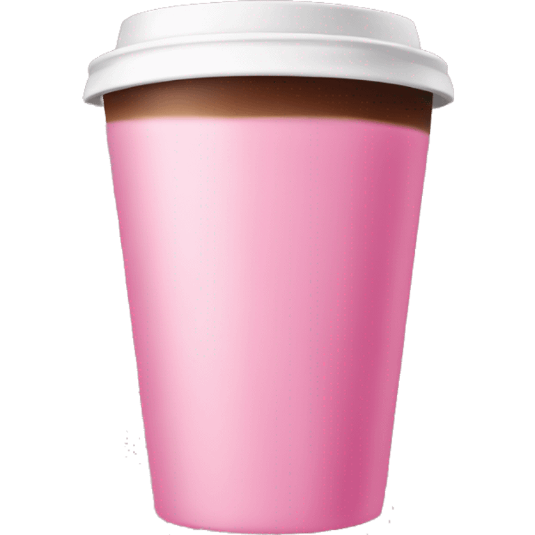 Pink coffee emoji