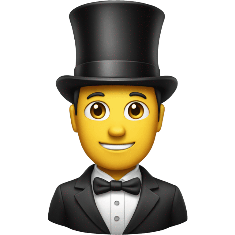 businessman in top hat emoji