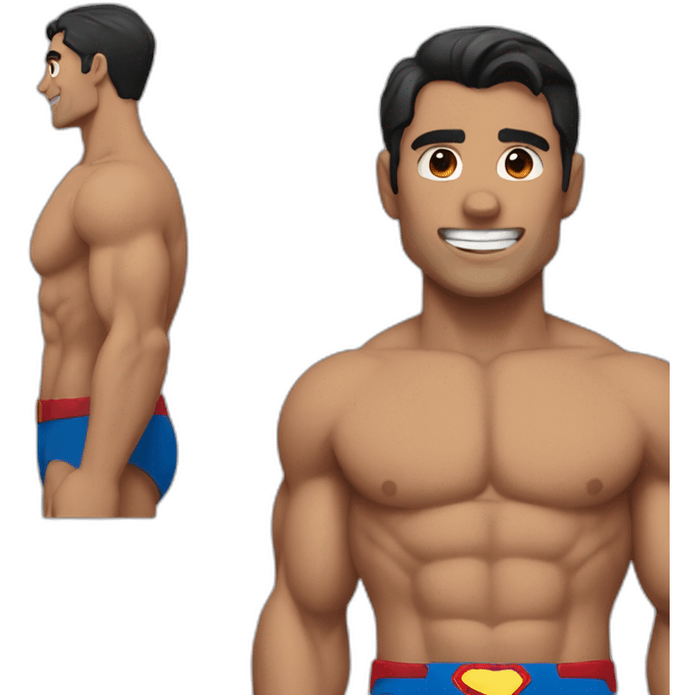 shirtless superman emoji