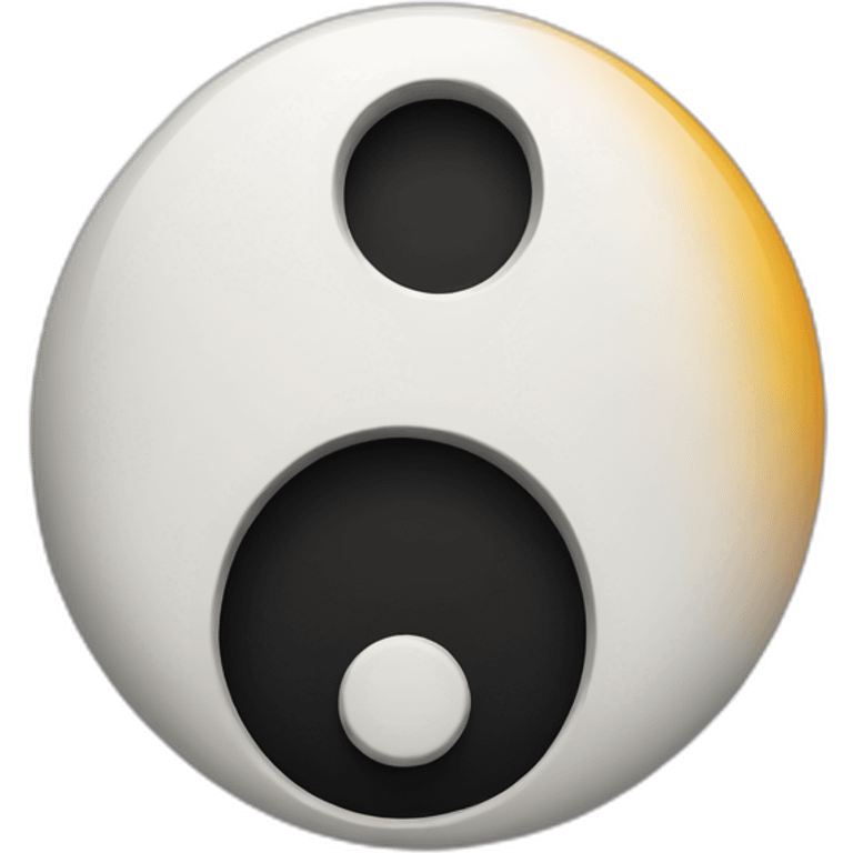 Yin Yang with a letter J on each side emoji