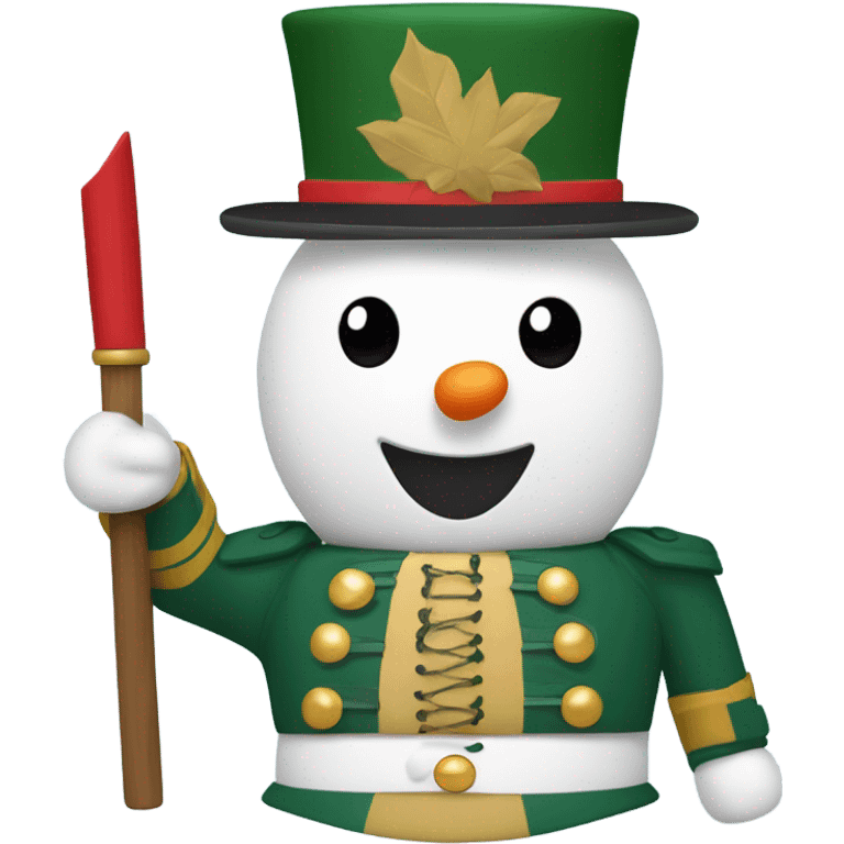 A Nutcracker snowman emoji