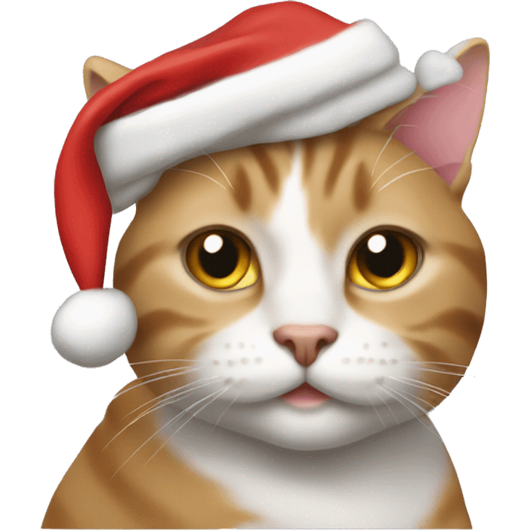 cat with santa hat emoji