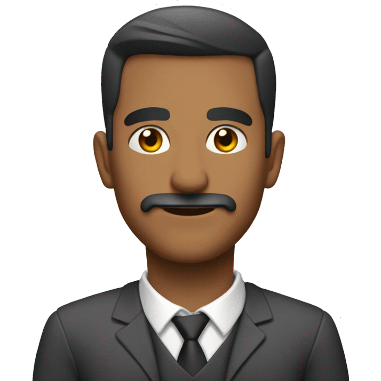 kafası işlerle dolu bir adam emoji