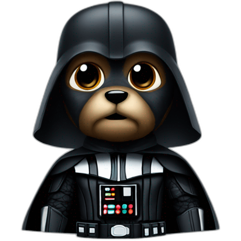 A bear in darth vader suit emoji