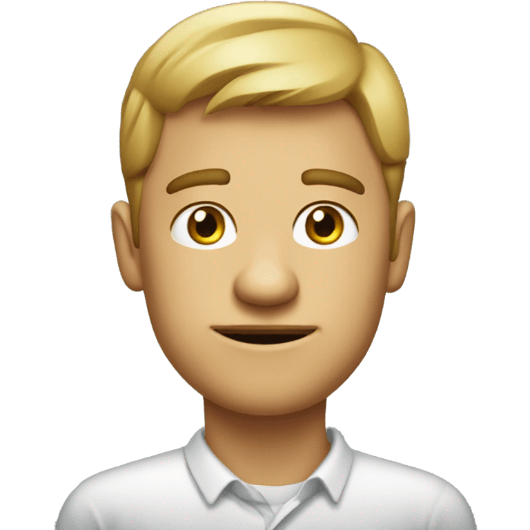 A client for a marketing agency who looks like he's not nice and not smart emoji