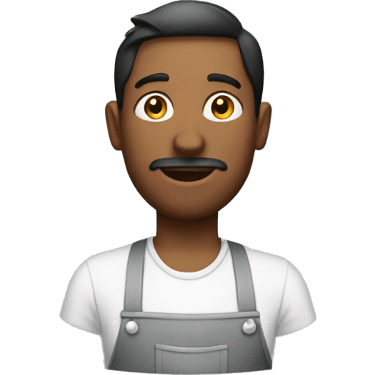 A guy wearing apron emoji