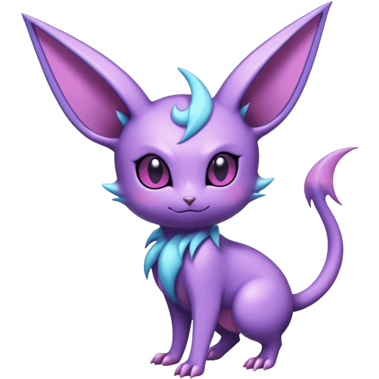 Cool Edgy Cute Shiny Ethereal Noibat-Espeon-Nidorino-hybrid  full body emoji