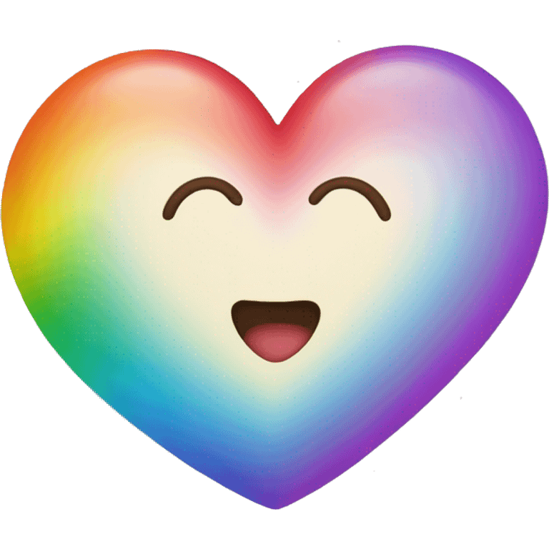 Heart with rainbow  emoji