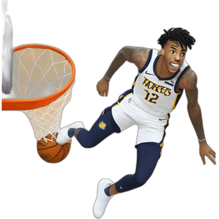 Ja morant dunk on wemby emoji