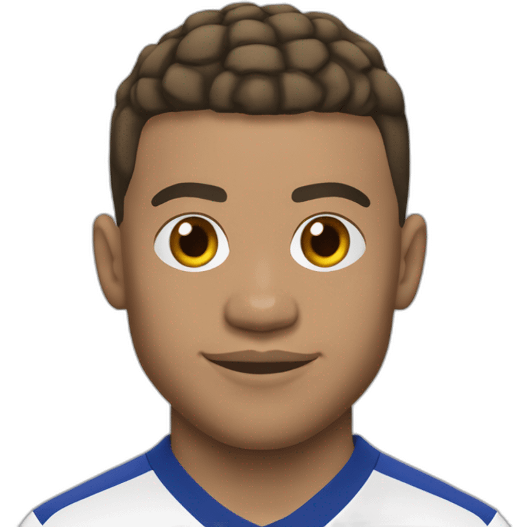 Kylian Mbappé jouant au foot avec l'équipe de France emoji