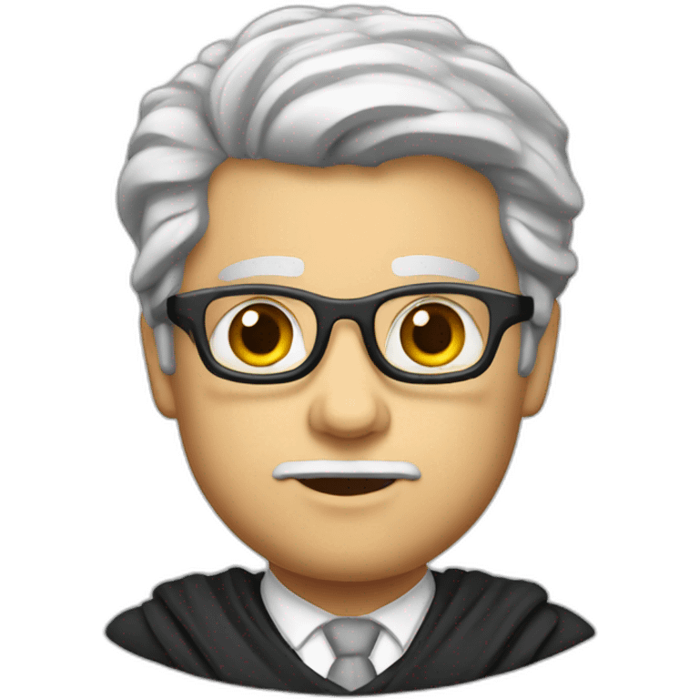 Smart half Scottish barrister emoji