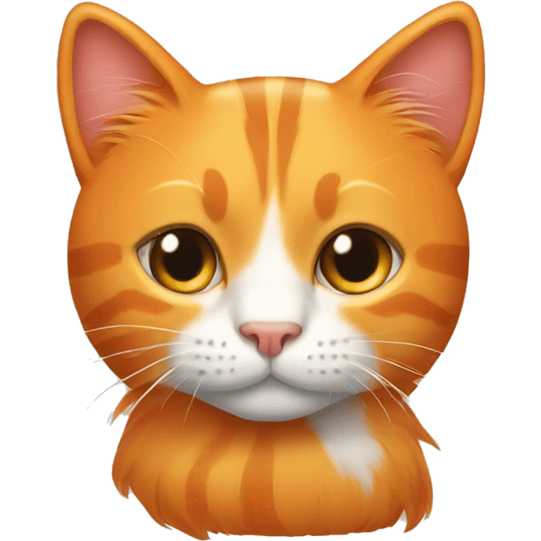 Big orange cat AND small tricolour kitty emoji