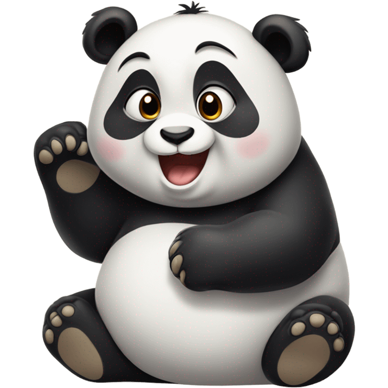 Cute fatty Panda  emoji