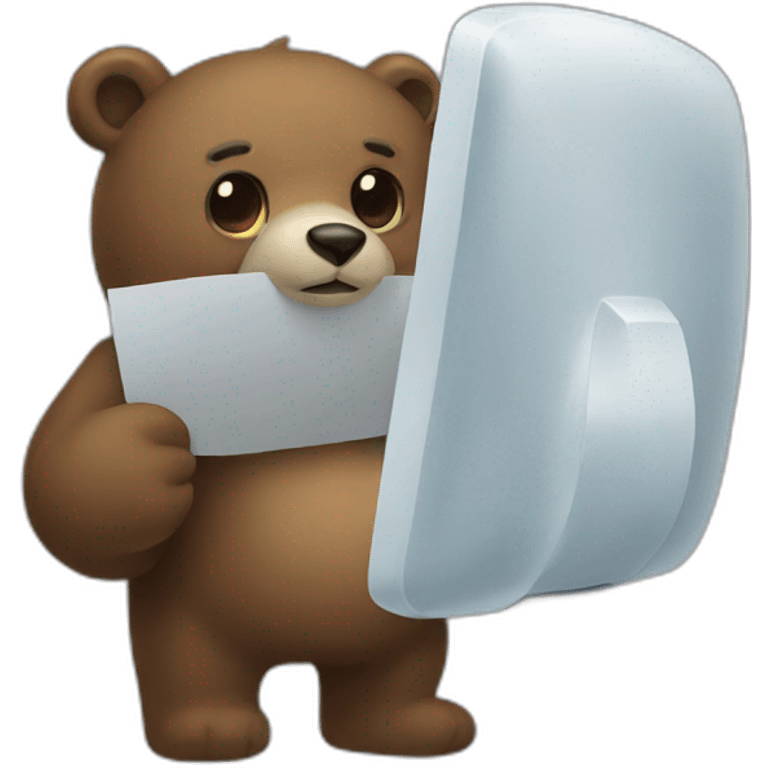 Fraud bear emoji