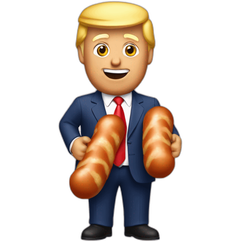 trump-holding-his-sausage emoji