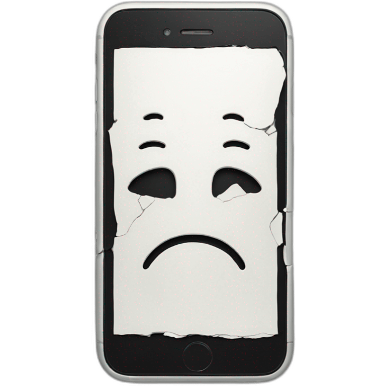 damaged iphone emoji