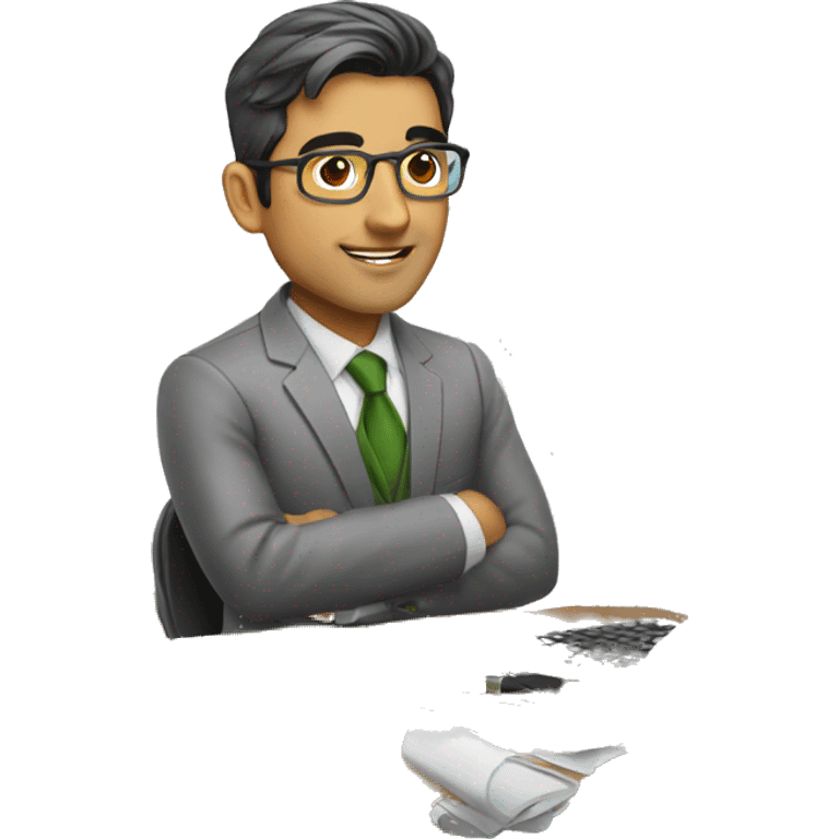 Pakistani accountant withoutglasses  emoji