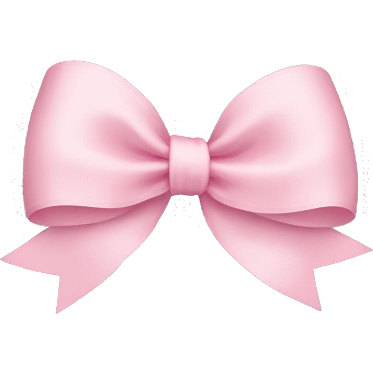 light pink ribbon bow emoji