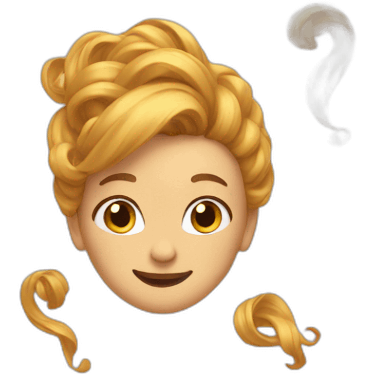 twirling hair emoji