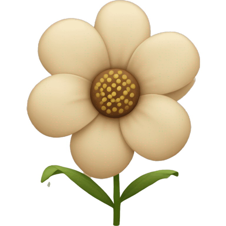 Beige flower emoji