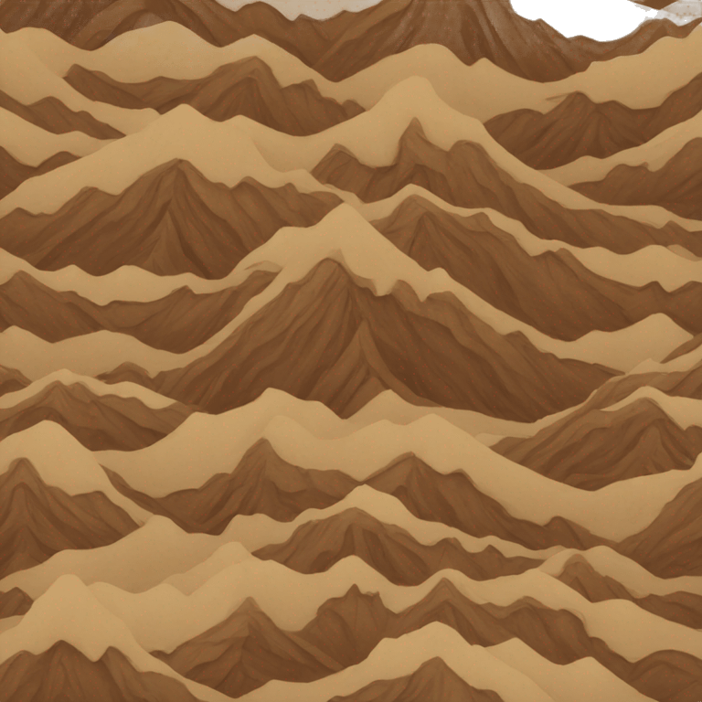 brown spiraling mountain emoji