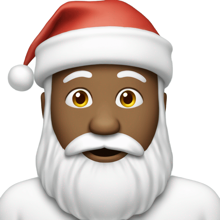 Santa blowing a kiss emoji