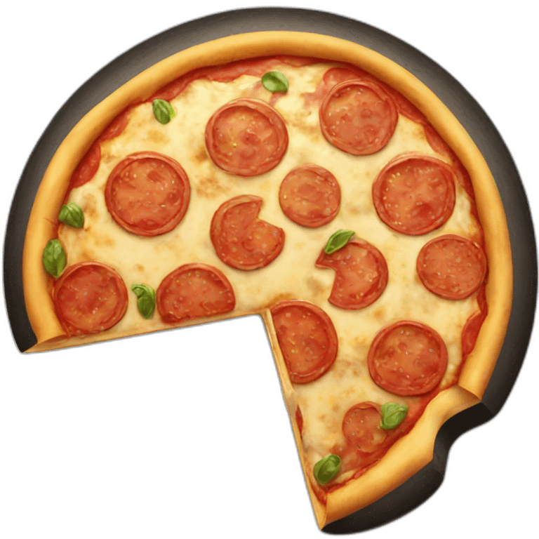 Pizza tire langue emoji