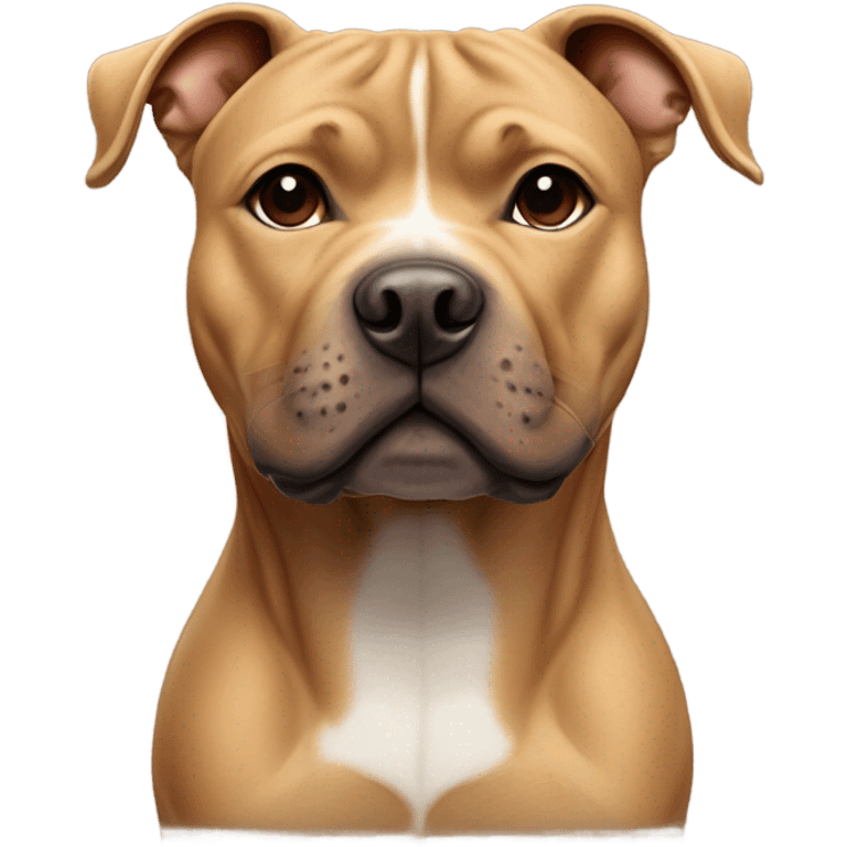 Staffordshire bull terrier light brown emoji