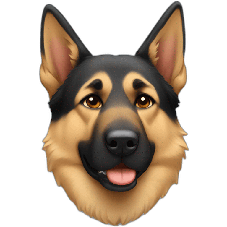 Snoring german shepherd emoji