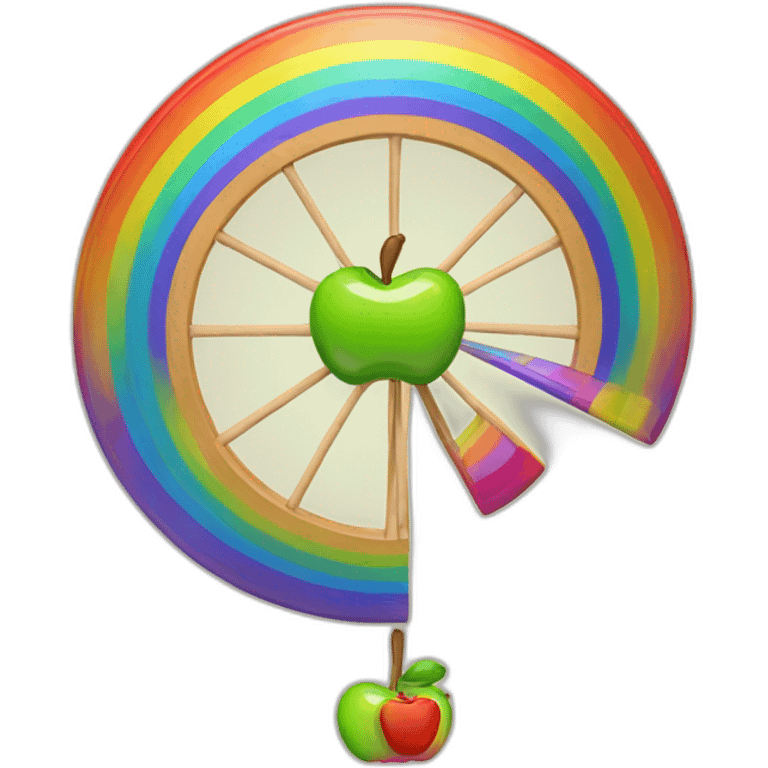 apple spinner rainbow wheel emoji