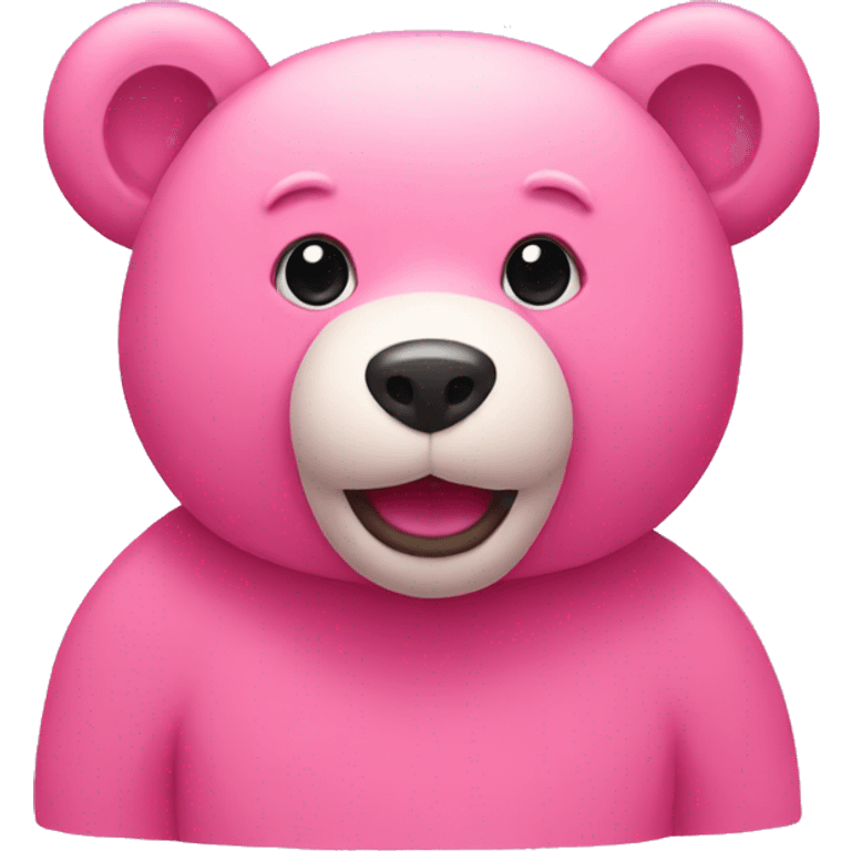 Pink bear emoji