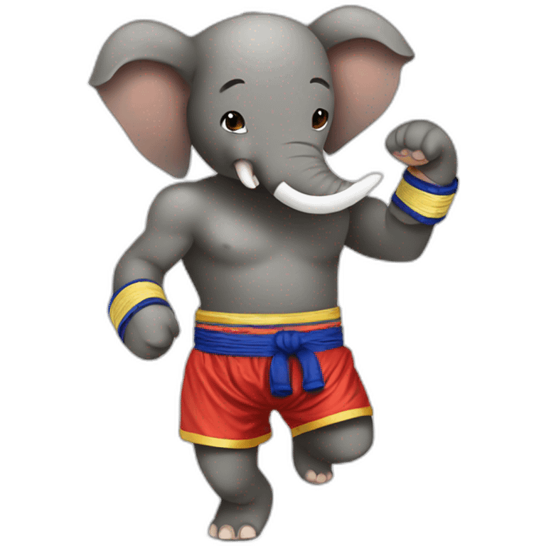 Elephant muay thai  emoji